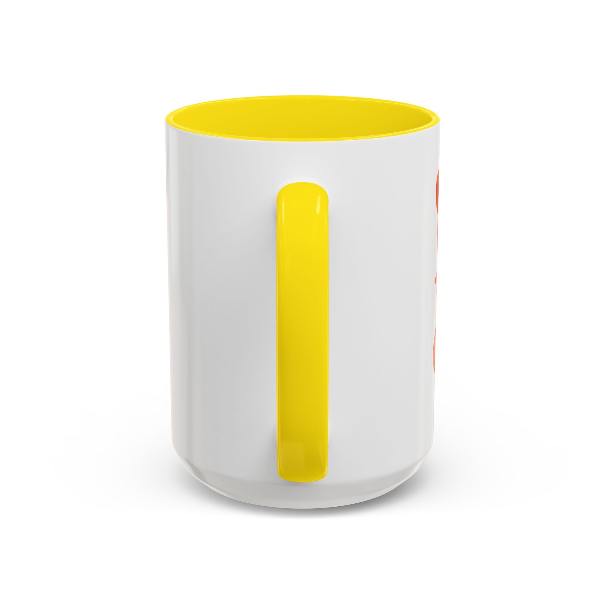 Heart Script Slogan Coffee Mug | Accent Black Handle and Rim