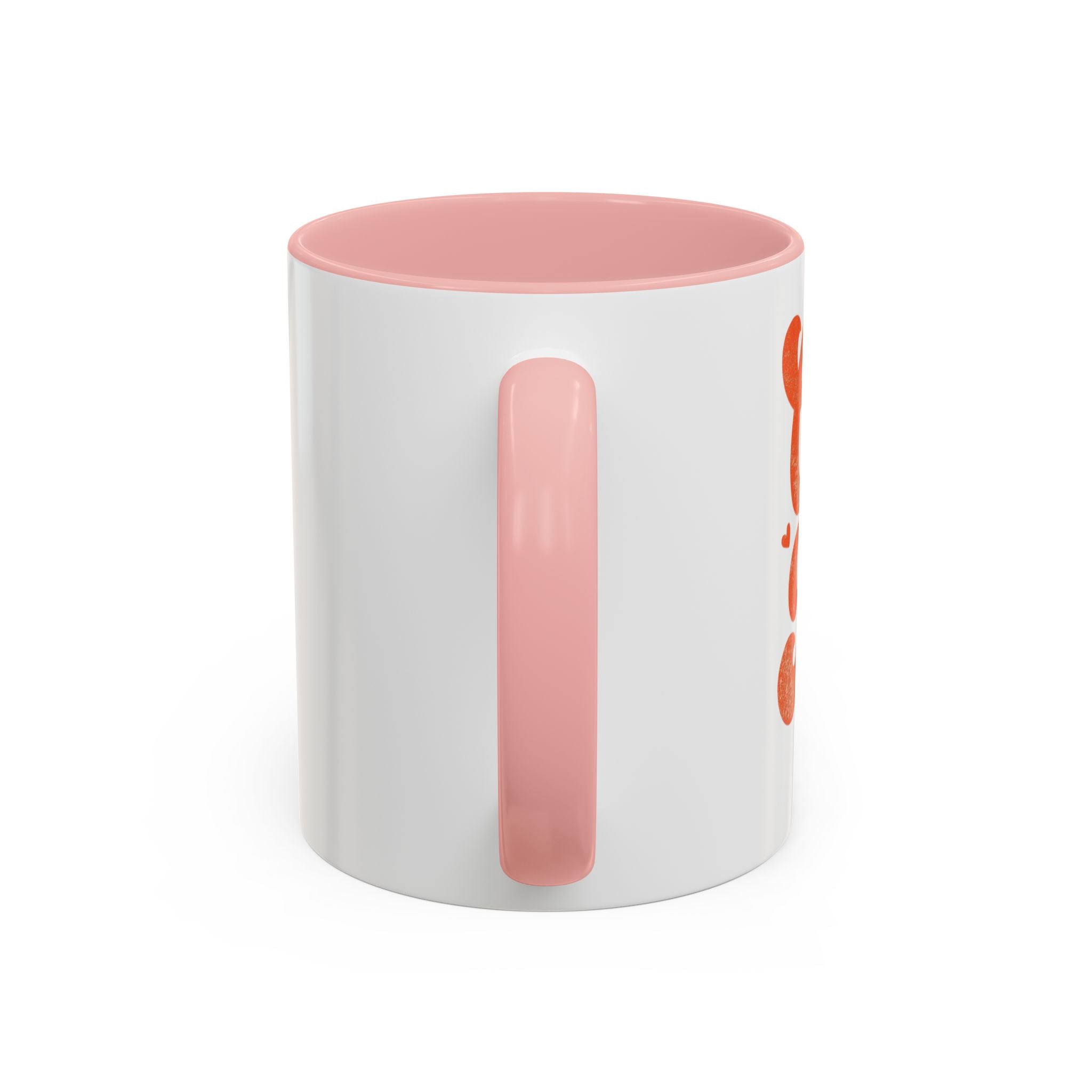 Heart Script Slogan Coffee Mug | Accent Black Handle and Rim