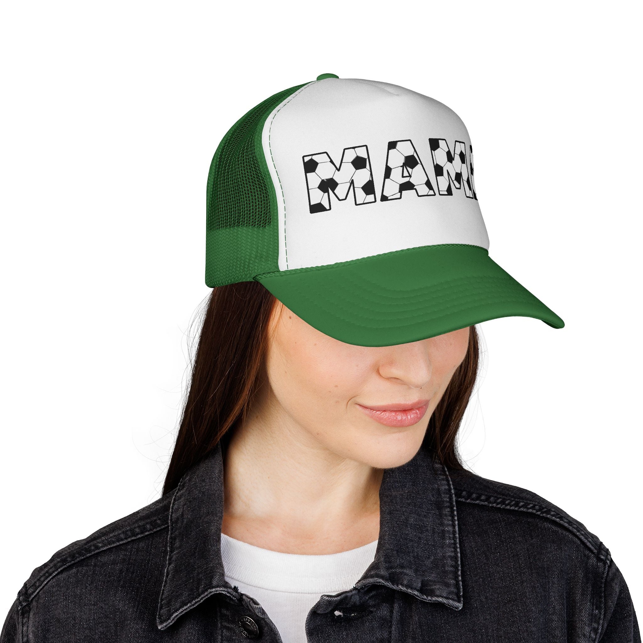Soccer Ball MAMA Trucker Cap | Sports Mom Mesh Hat