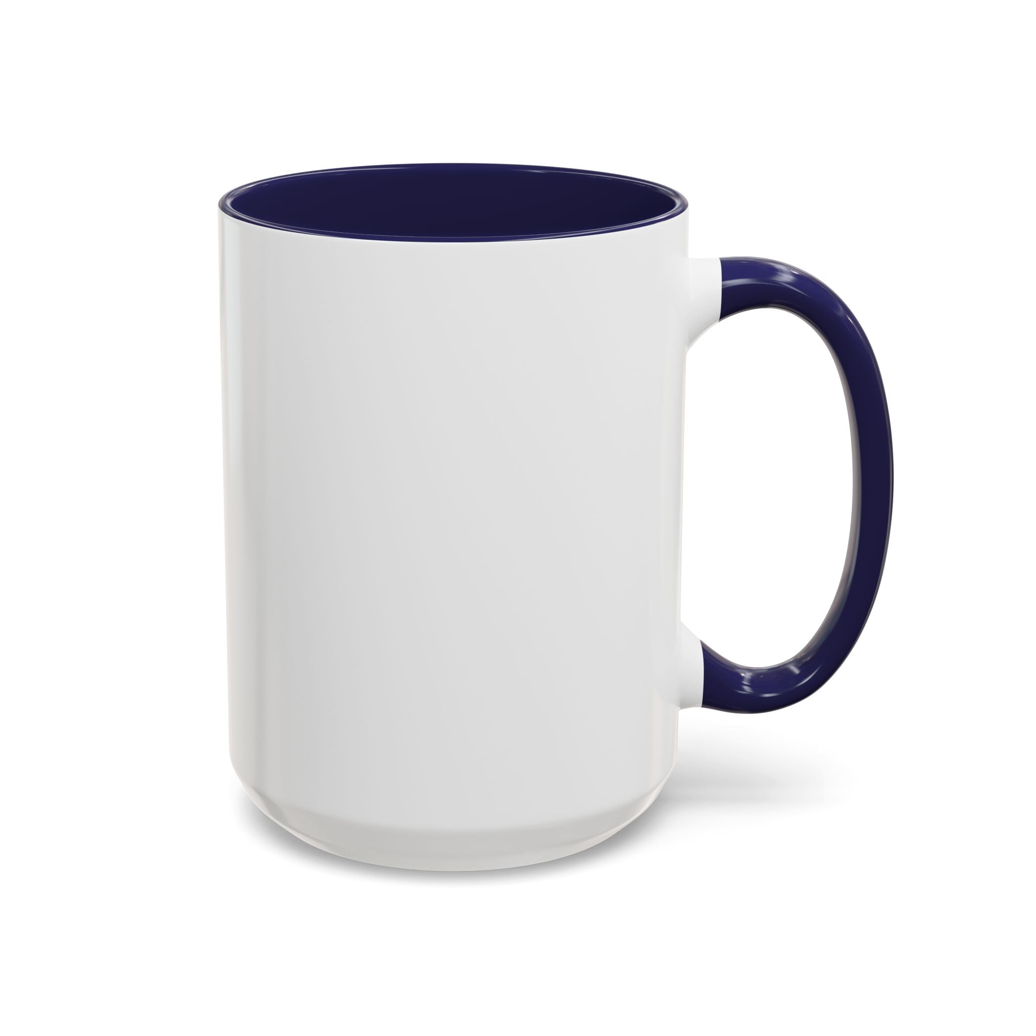 Heart Script Slogan Coffee Mug | Accent Black Handle and Rim