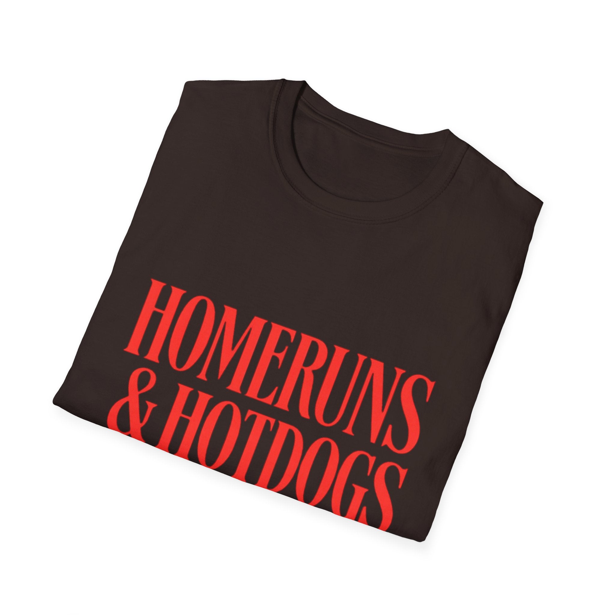 Homeruns & Hotdogs T-Shirt | Baseball Script Tee