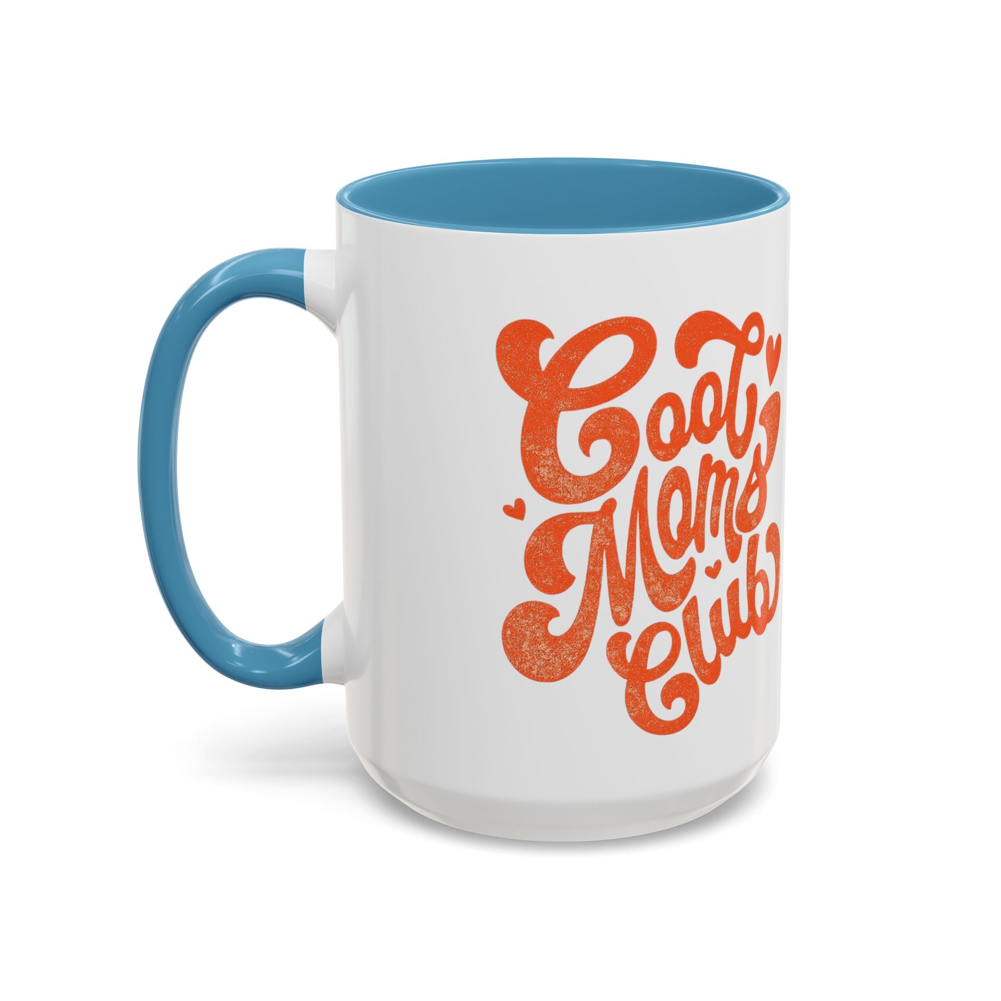 Heart Script Slogan Coffee Mug | Accent Black Handle and Rim