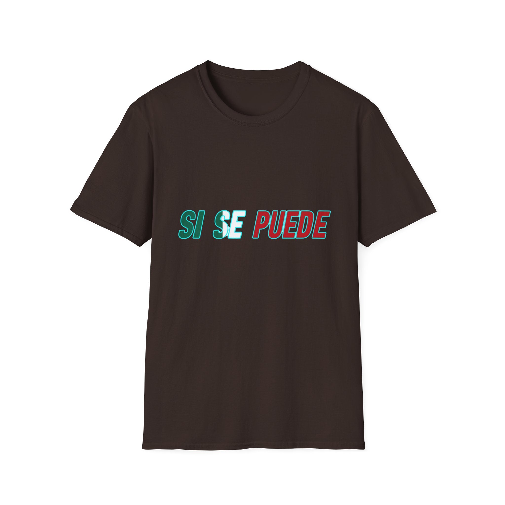 Si Se Puede T-Shirt | Spanish Empowerment Phrase, Green & Red Text
