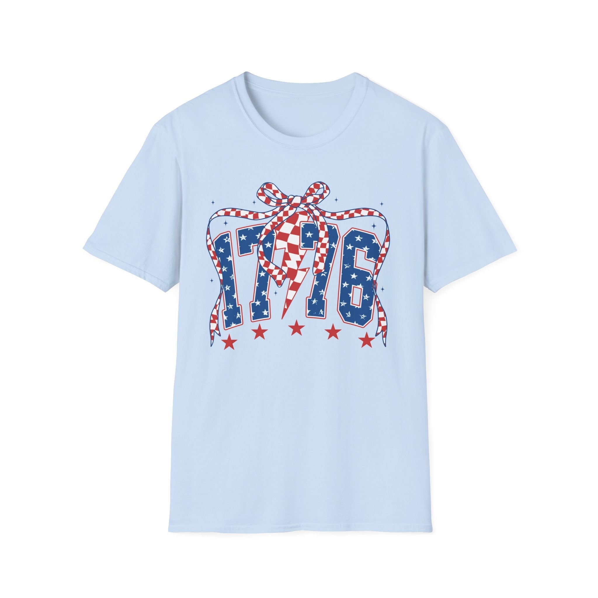 1776 Patriotic Bow Tee | Vintage Americana Graphic Tee XS–5XL | 250th Anniversary