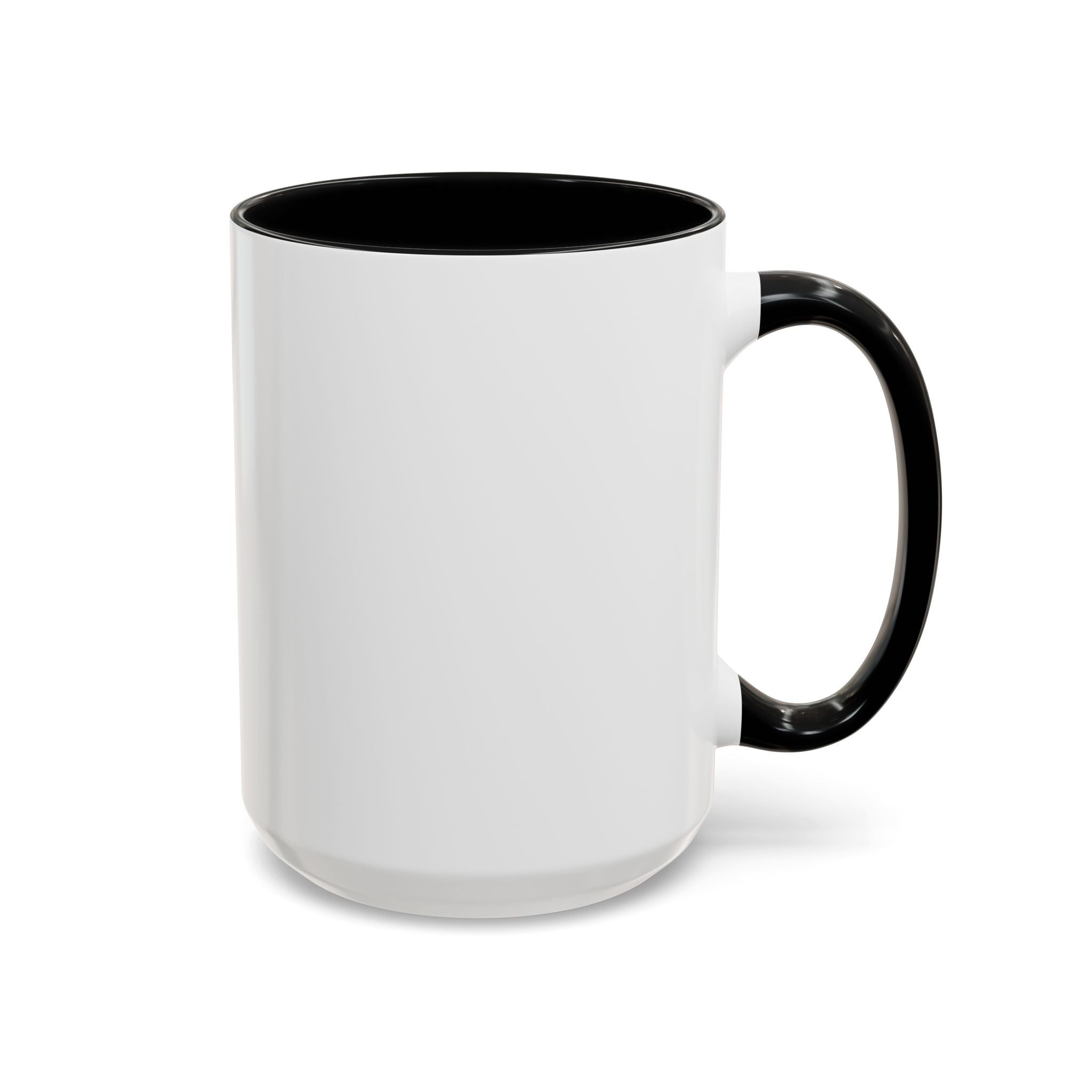 Heart Script Slogan Coffee Mug | Accent Black Handle and Rim