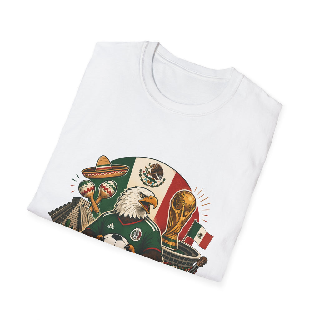 Si Se Puede Mexican Soccer Crest T-Shirt | Eagle, Sombrero, Football, Flag