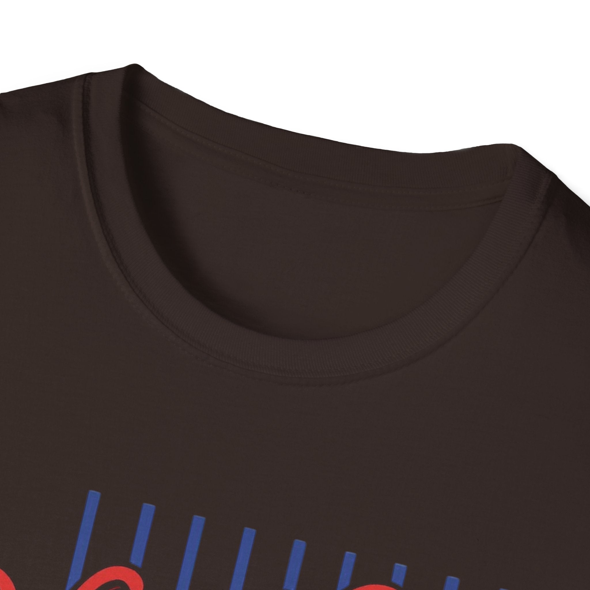 Hit the Dang Ball T-Shirt | Baseball Script Design, Striped Background