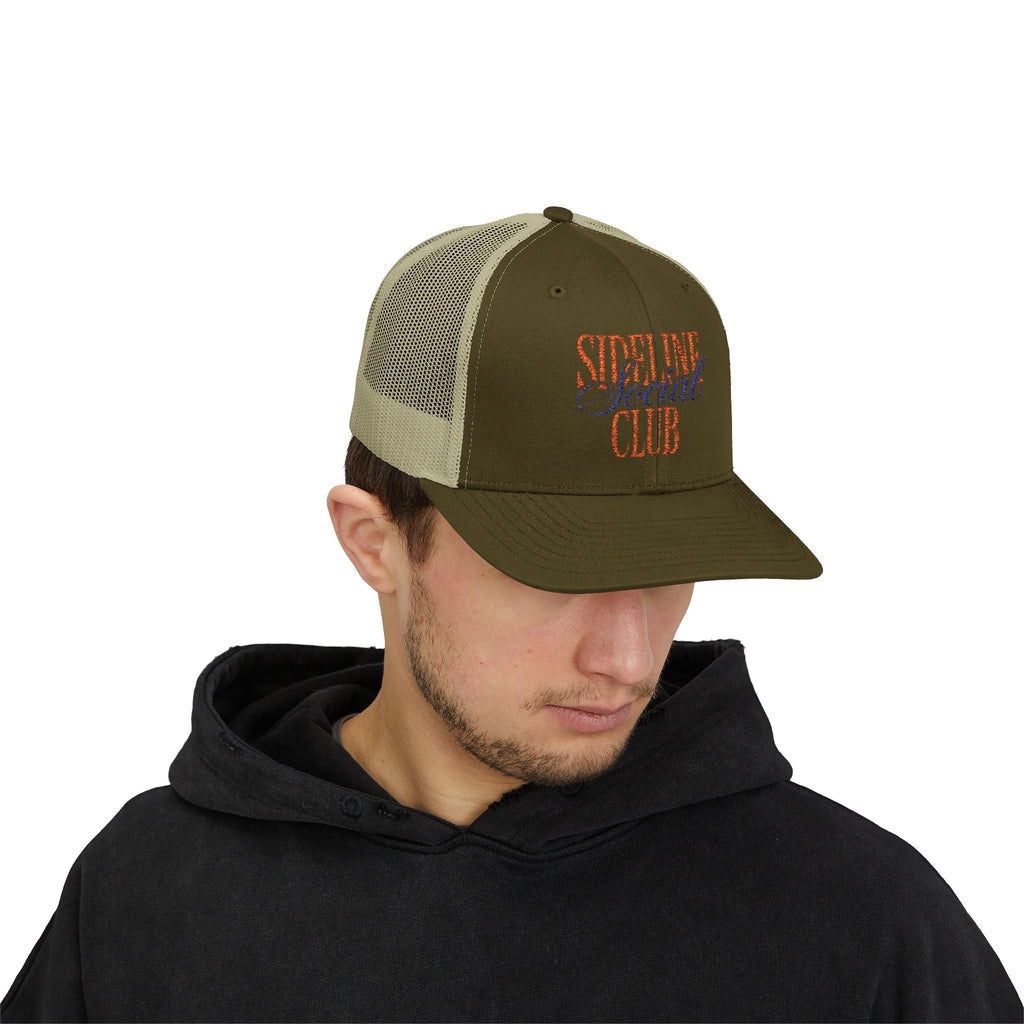 Sideline Social Club Trucker Cap | Embroidered Mesh Snapback