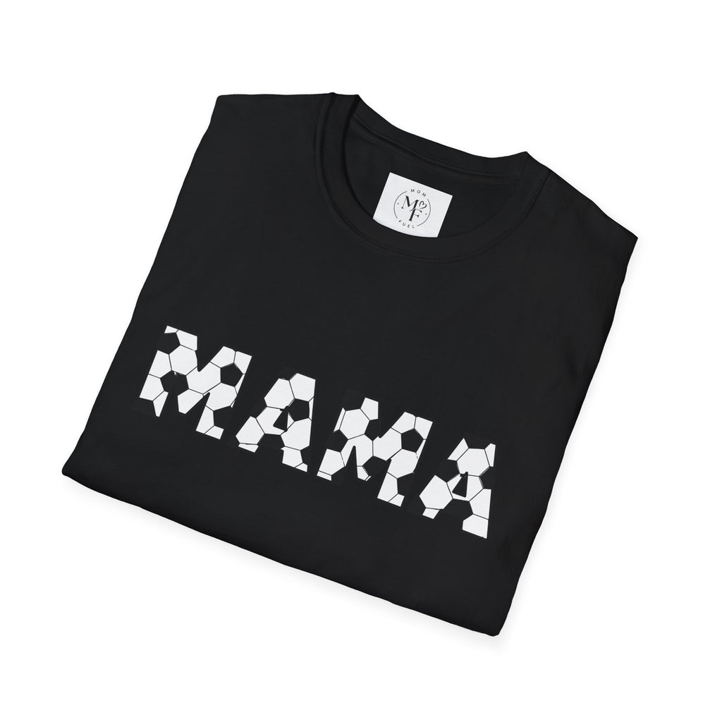 MAMA soccer block letters T-Shirt | Mom typography tee