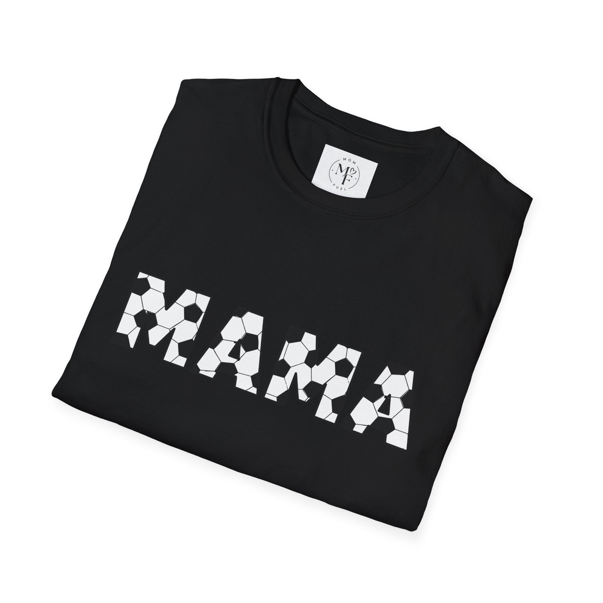MAMA soccer block letters T-Shirt | Mom typography tee