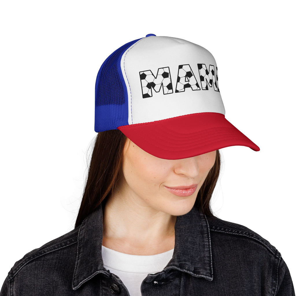 Soccer Ball MAMA Trucker Cap | Sports Mom Mesh Hat