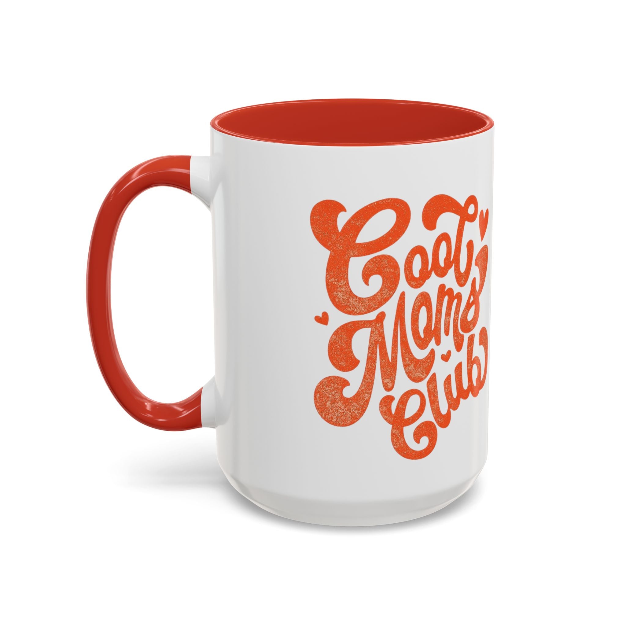 Heart Script Slogan Coffee Mug | Accent Black Handle and Rim