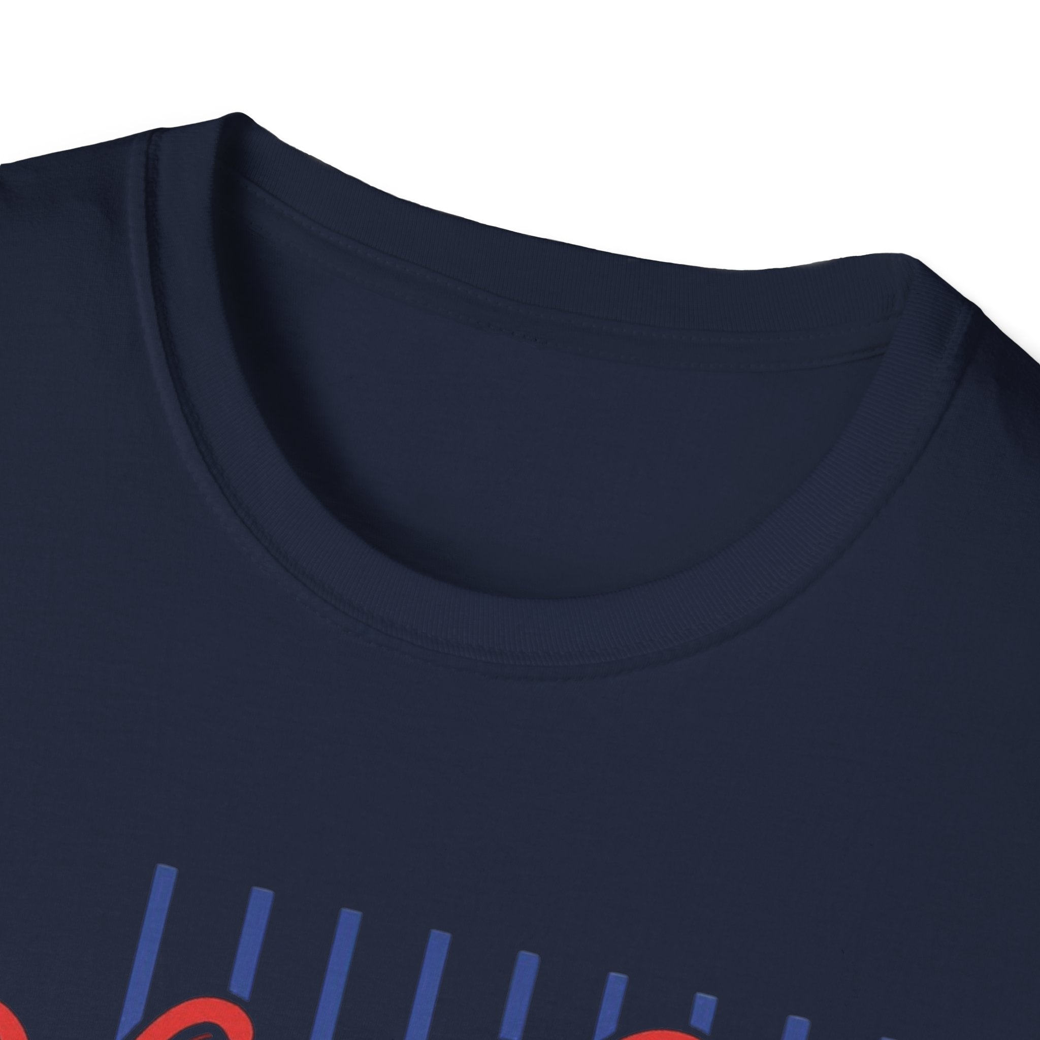 Hit the Dang Ball T-Shirt | Baseball Script Design, Striped Background