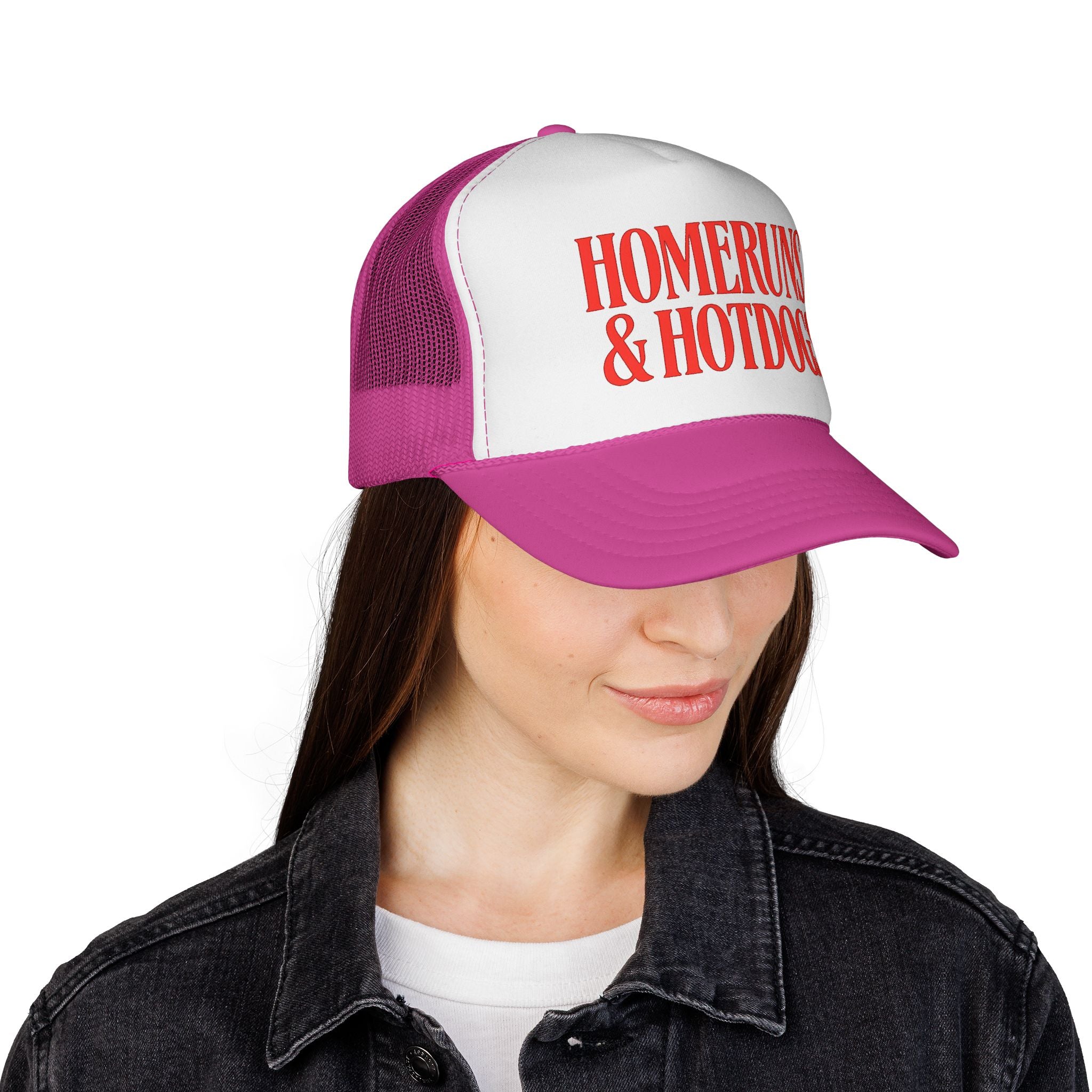 Homeruns & Hotdogs Trucker Cap | Baseball Theme Mesh Hat