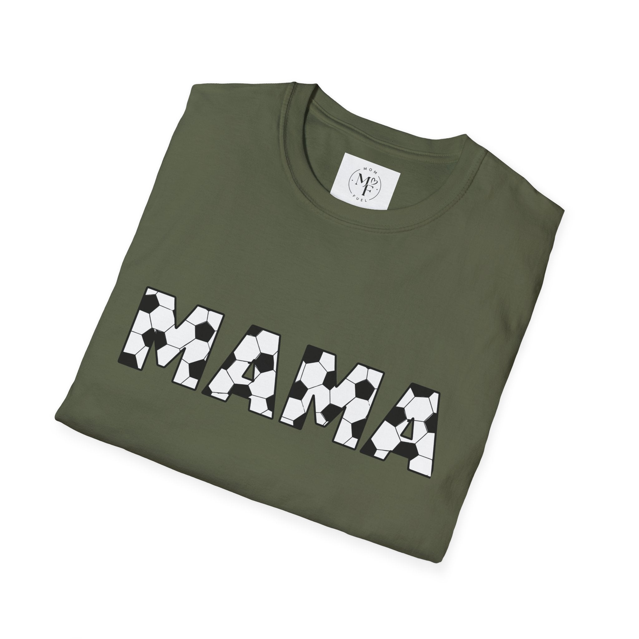 MAMA soccer block letters T-Shirt | Mom typography tee