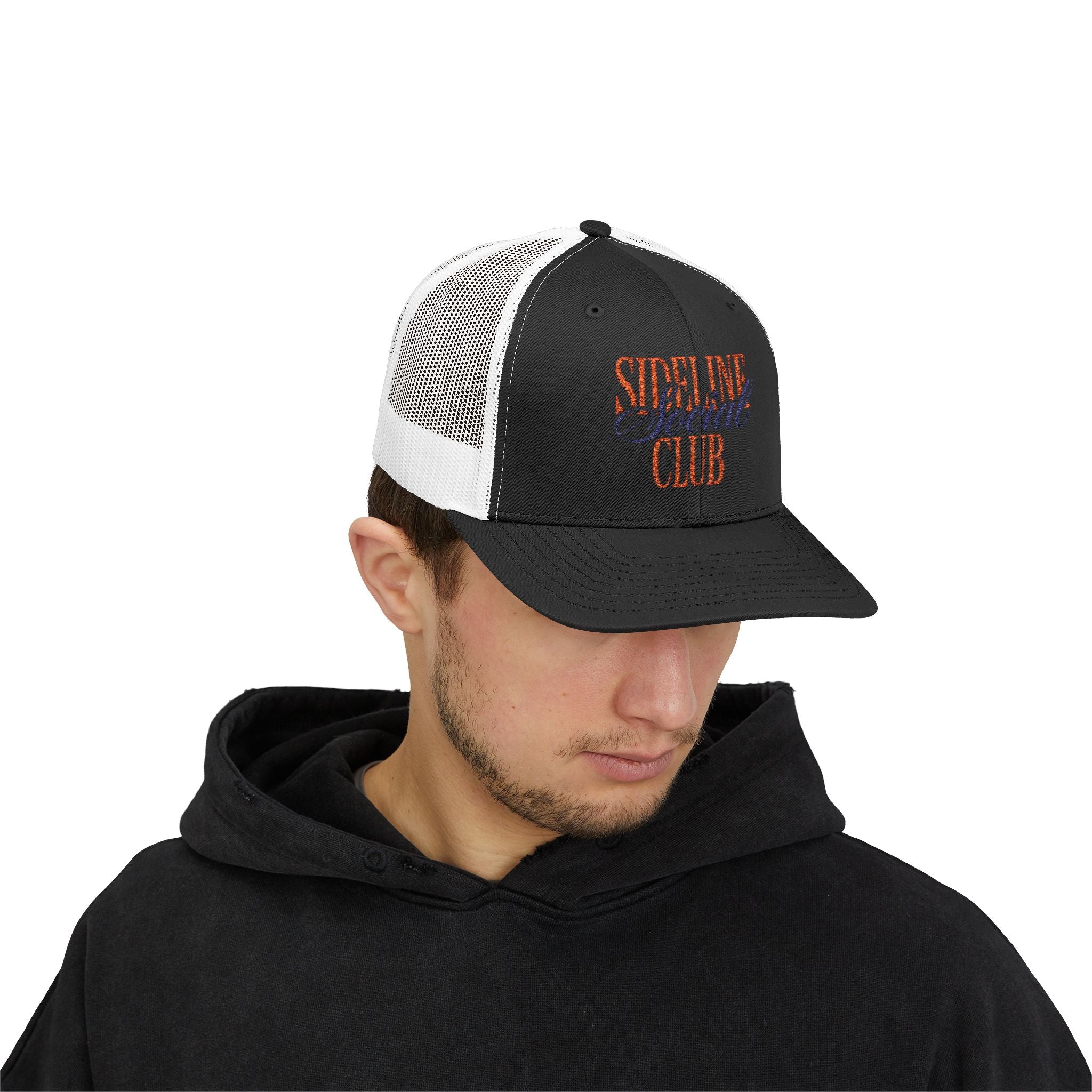 Sideline Social Club Trucker Cap | Embroidered Mesh Snapback