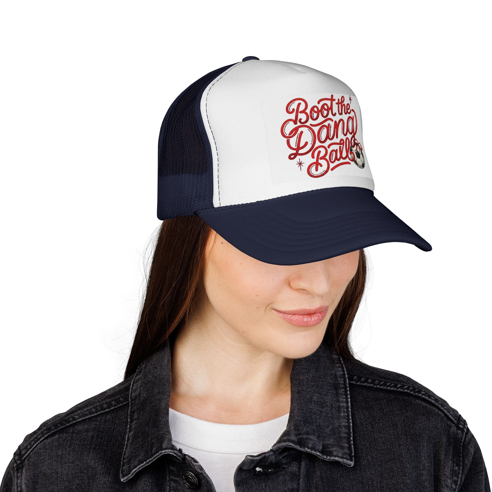 Boot the Dang Balls Trucker Cap | Soccer Phrase Baseball Hat