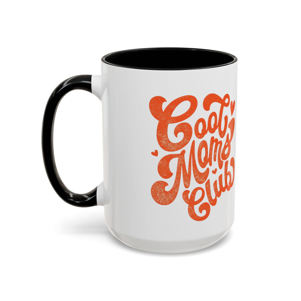 Heart Script Slogan Coffee Mug | Accent Black Handle and Rim