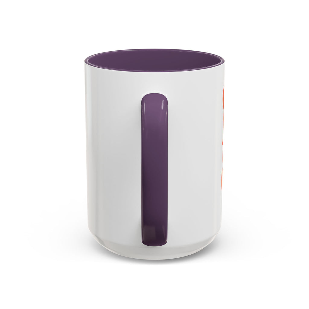 Heart Script Slogan Coffee Mug | Accent Black Handle and Rim