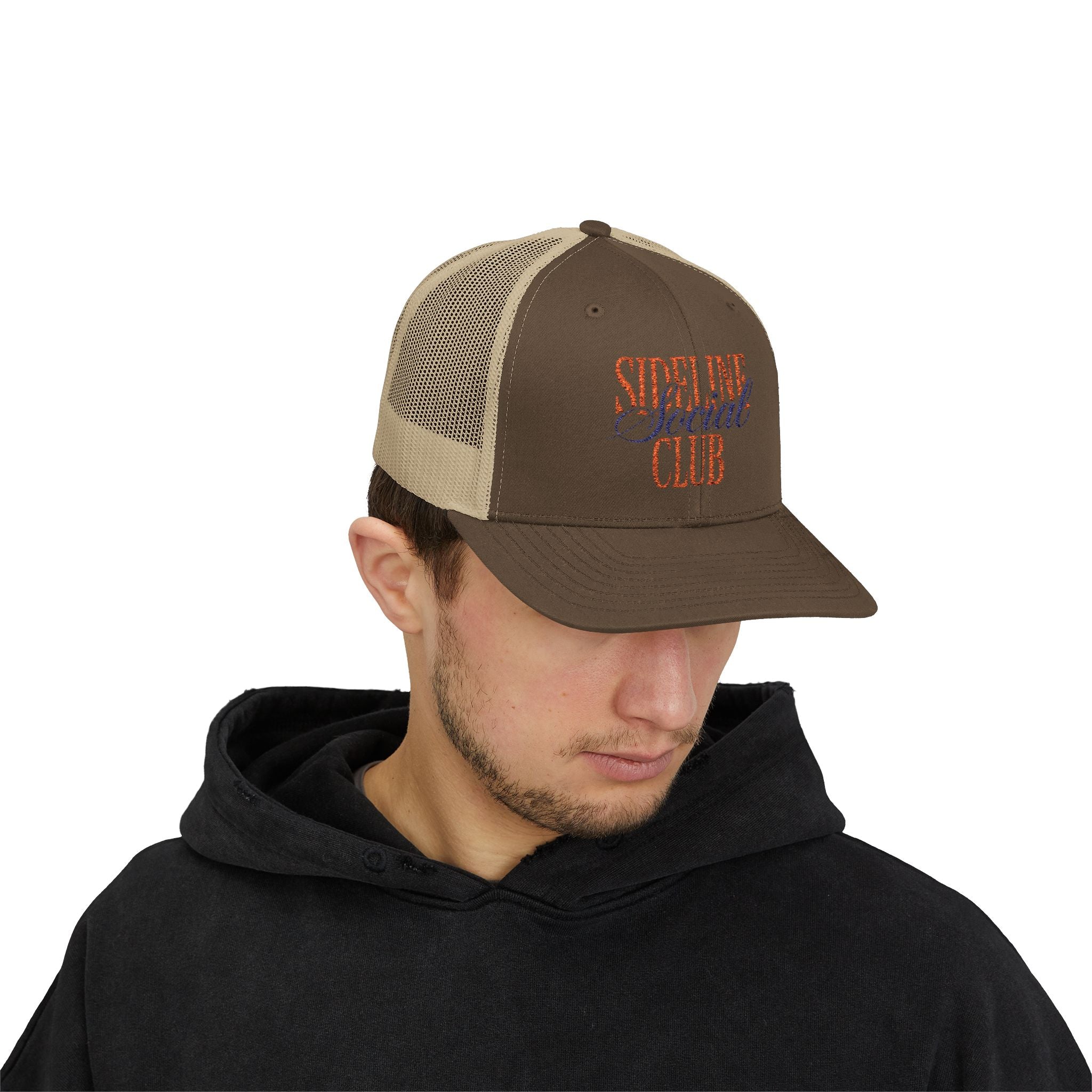 Sideline Social Club Trucker Cap | Embroidered Mesh Snapback