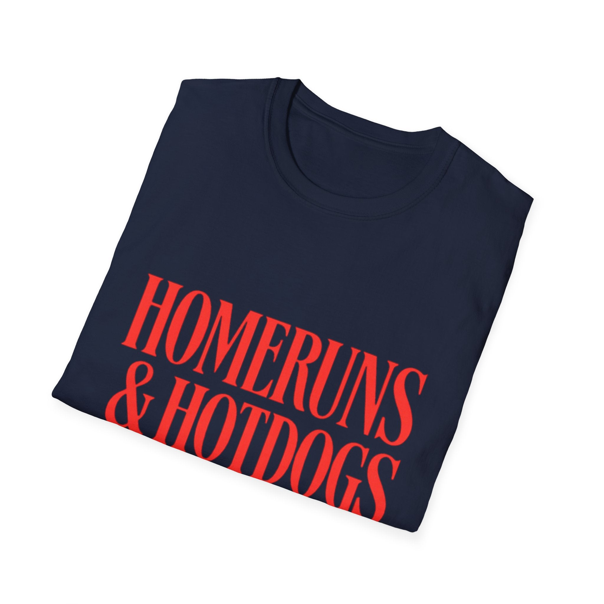 Homeruns & Hotdogs T-Shirt | Baseball Script Tee