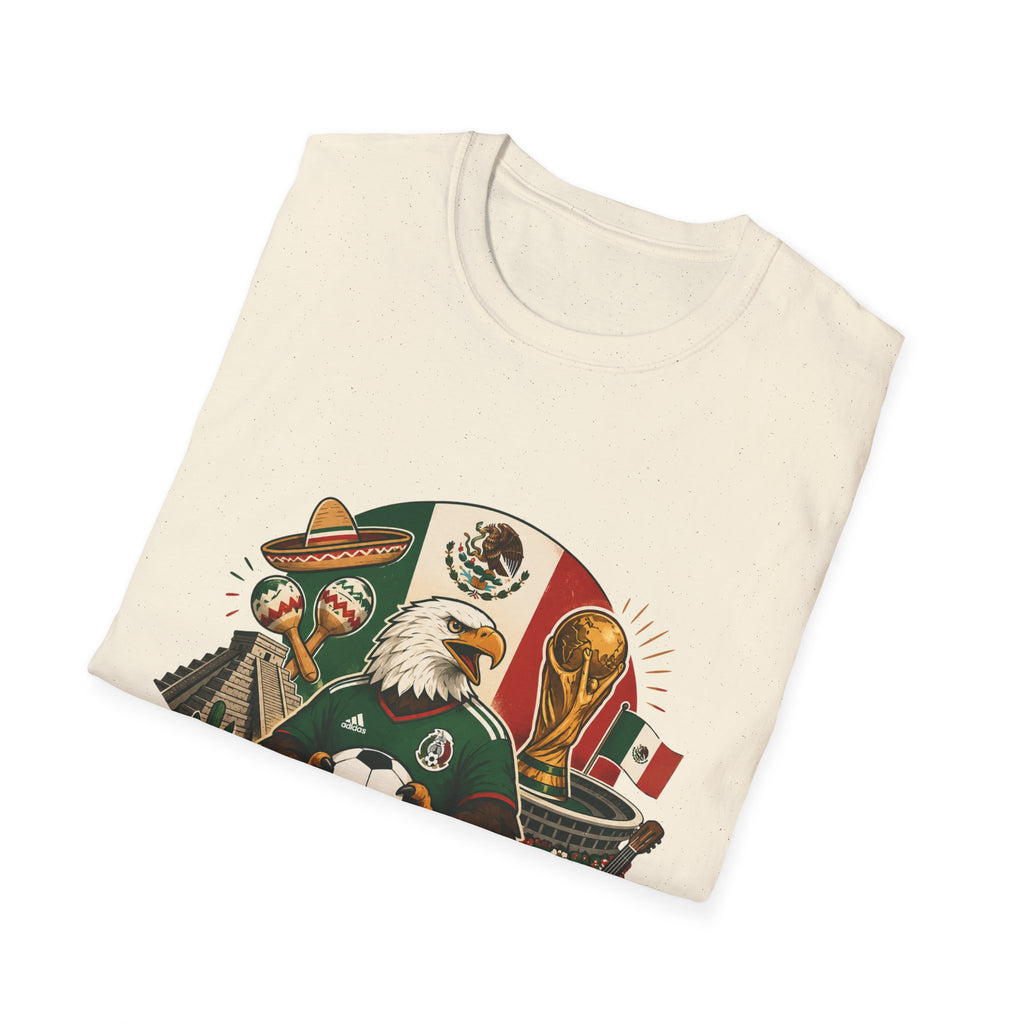 Si Se Puede Mexican Soccer Crest T-Shirt | Eagle, Sombrero, Football, Flag