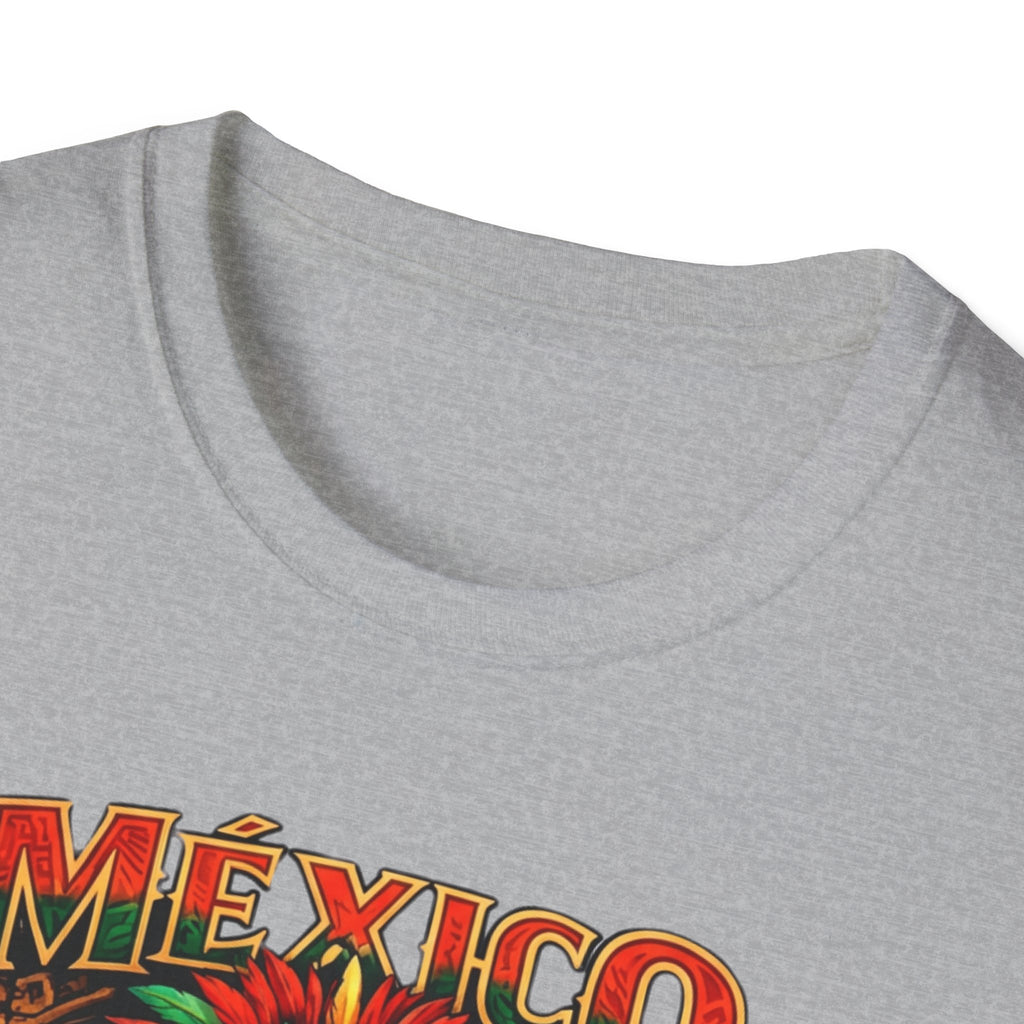 Mexico Aztec Warrior T-Shirt | Mesoamerican Pyramid Illustration