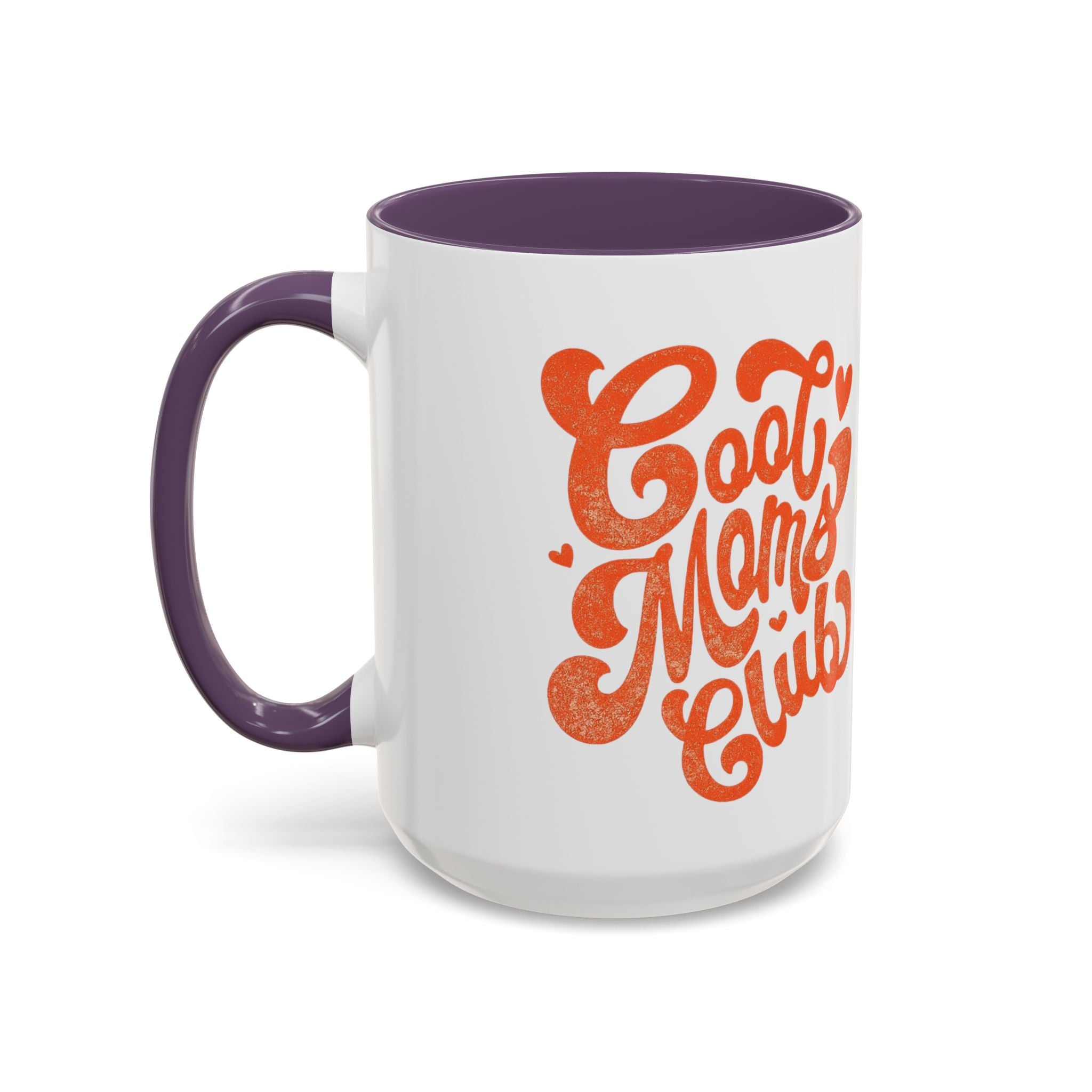 Heart Script Slogan Coffee Mug | Accent Black Handle and Rim