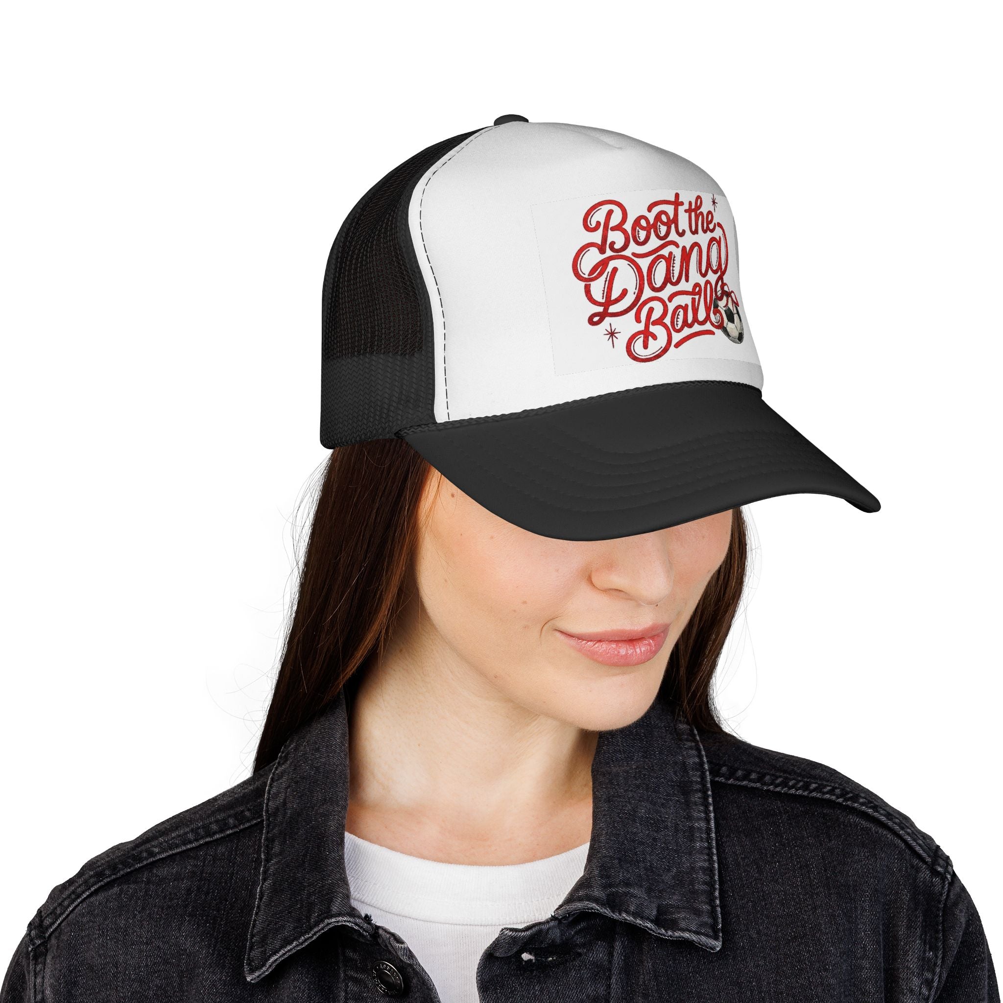 Boot the Dang Balls Trucker Cap | Soccer Phrase Baseball Hat
