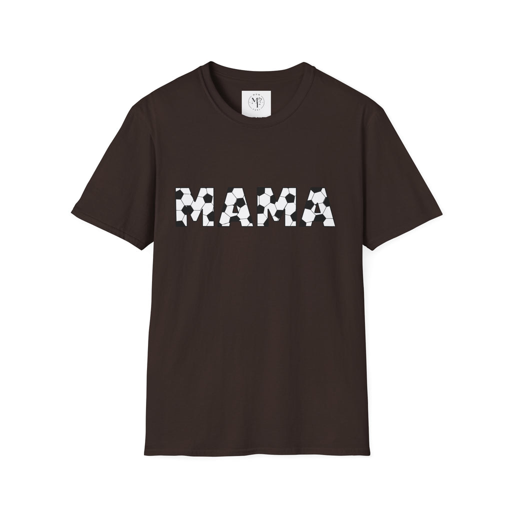 MAMA soccer block letters T-Shirt | Mom typography tee
