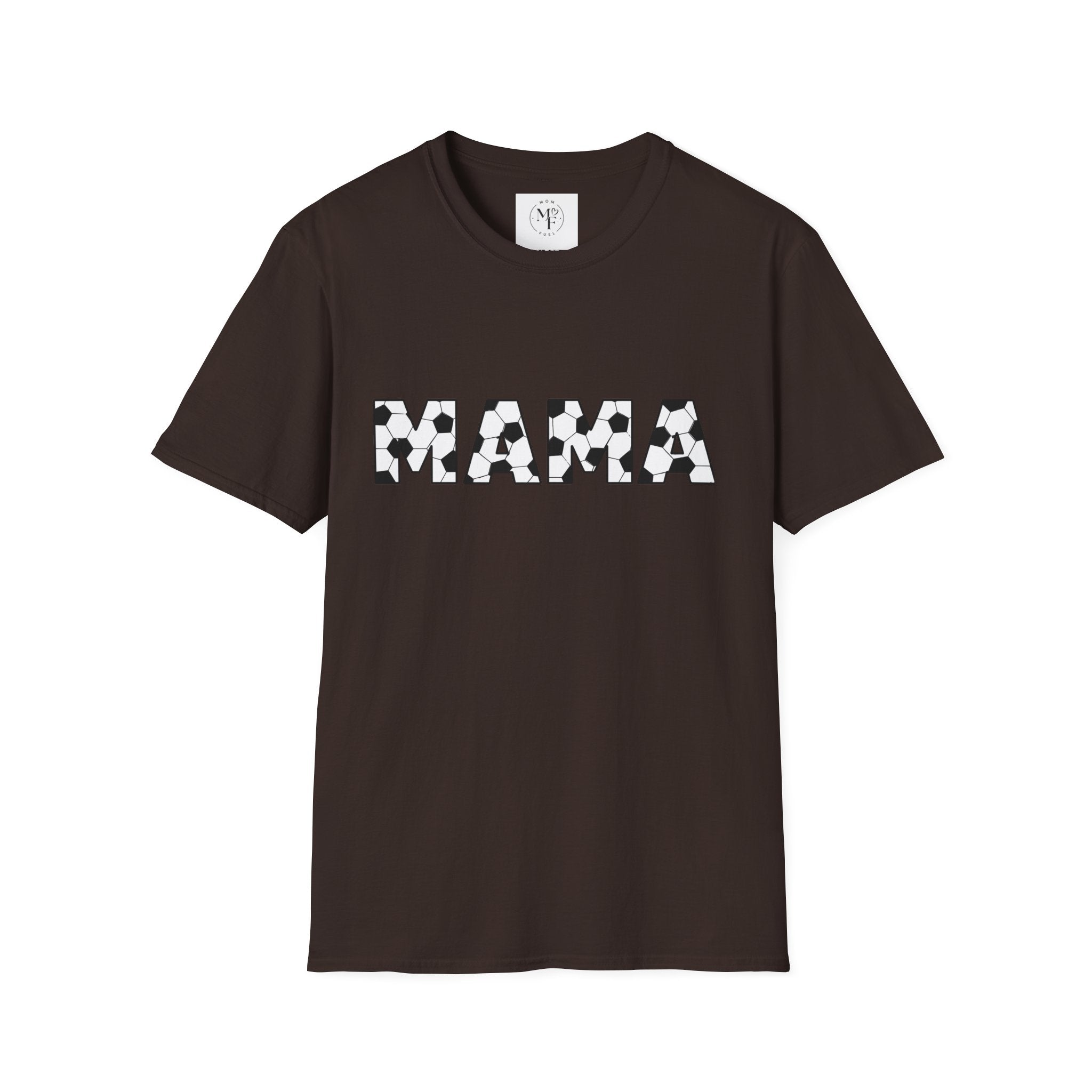 MAMA soccer block letters T-Shirt | Mom typography tee