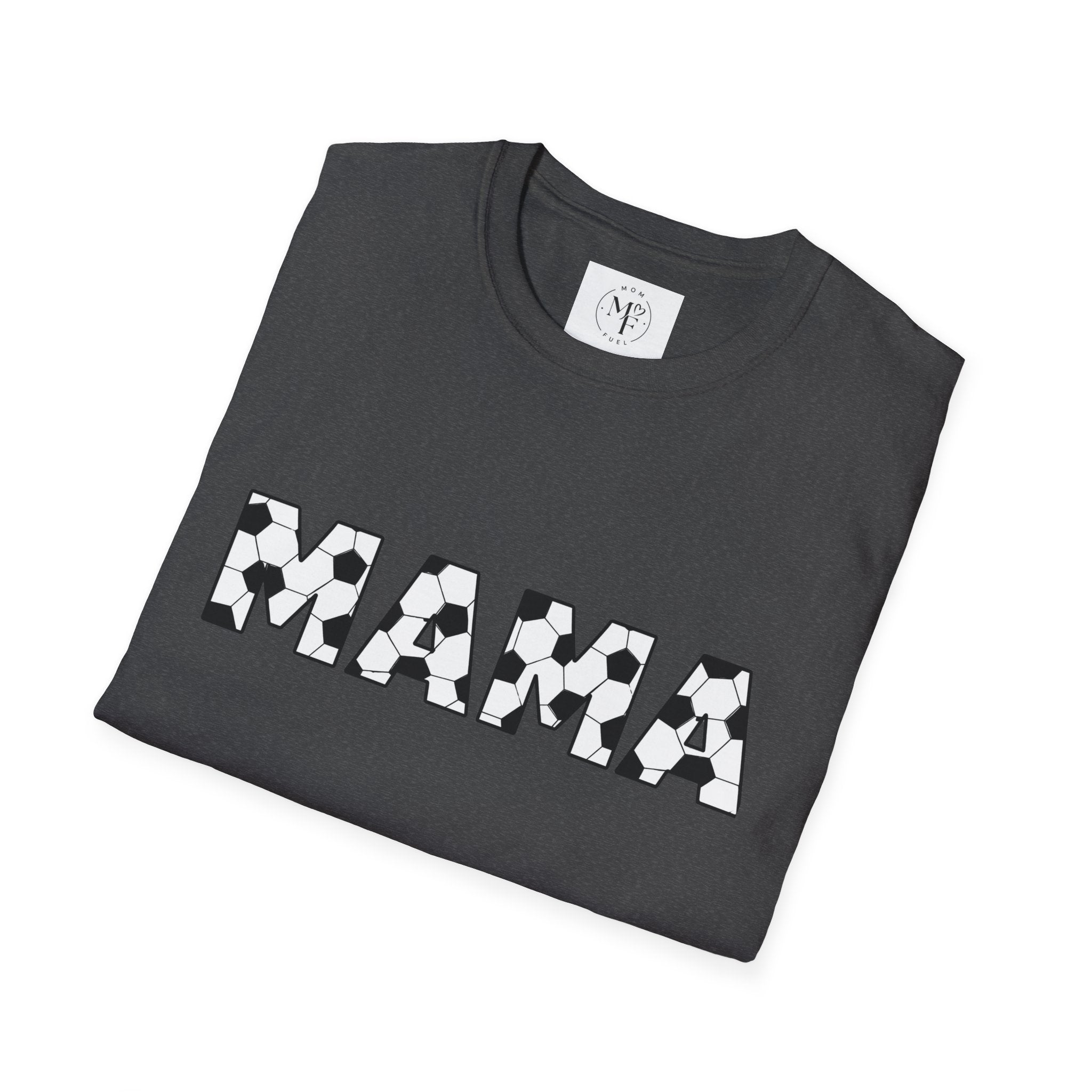MAMA soccer block letters T-Shirt | Mom typography tee