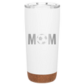 Mom Soccer 20 oz Tumbler | White