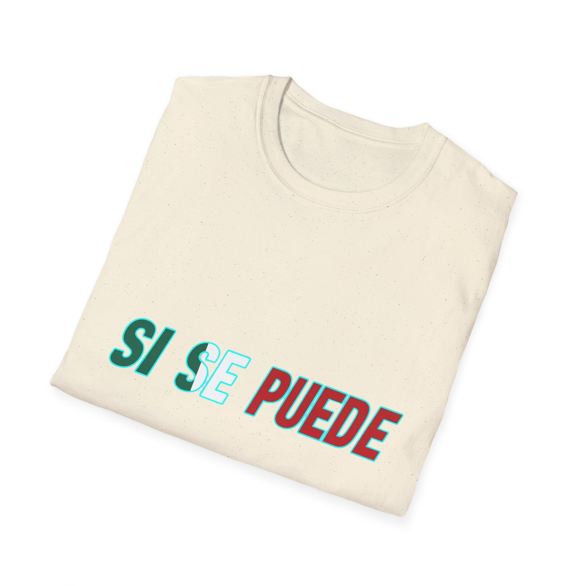 Si Se Puede T-Shirt | Spanish Empowerment Phrase, Green & Red Text