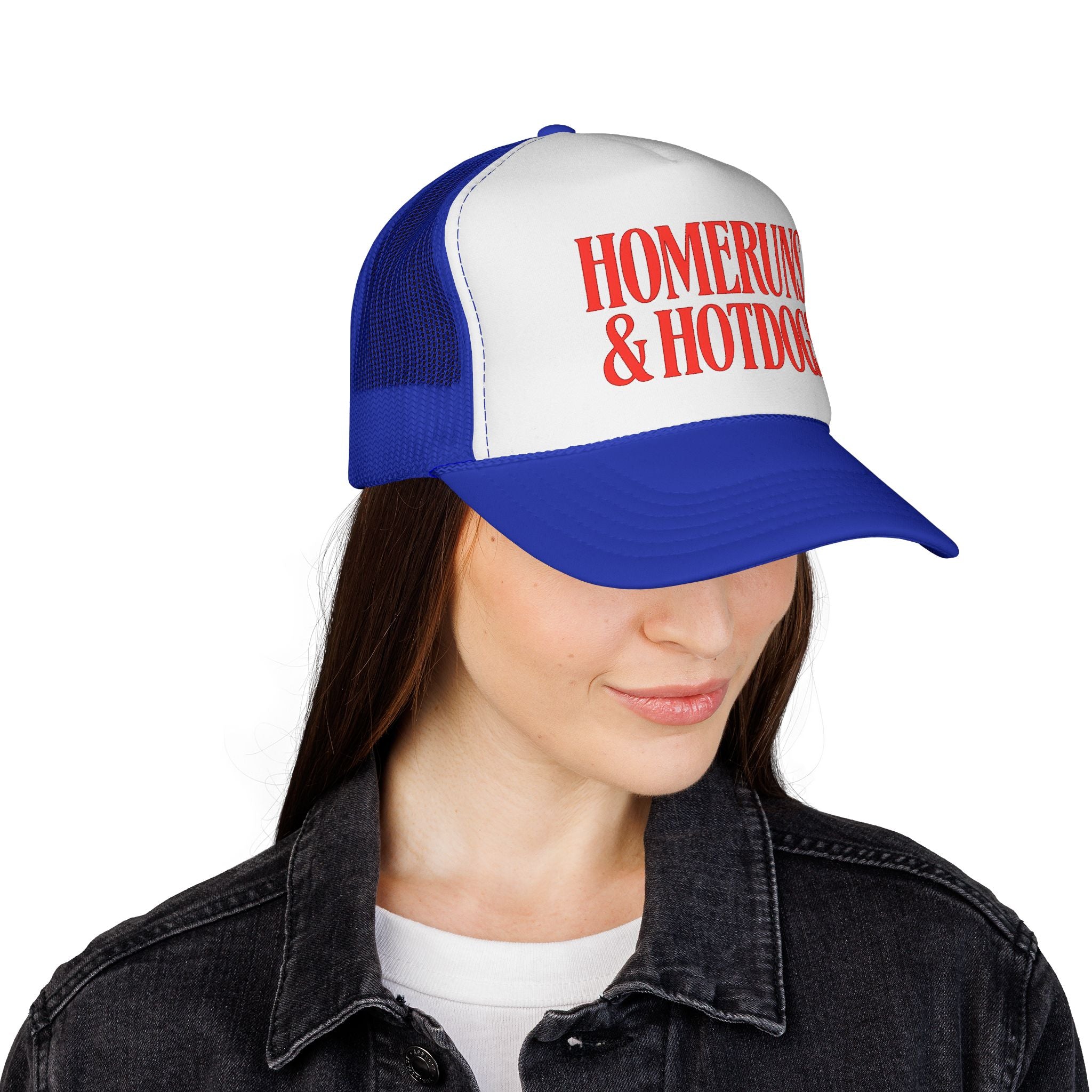 Homeruns & Hotdogs Trucker Cap | Baseball Theme Mesh Hat