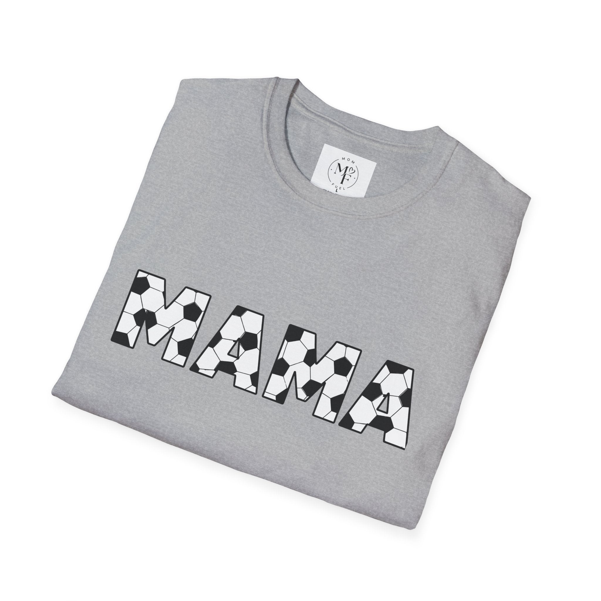 MAMA soccer block letters T-Shirt | Mom typography tee