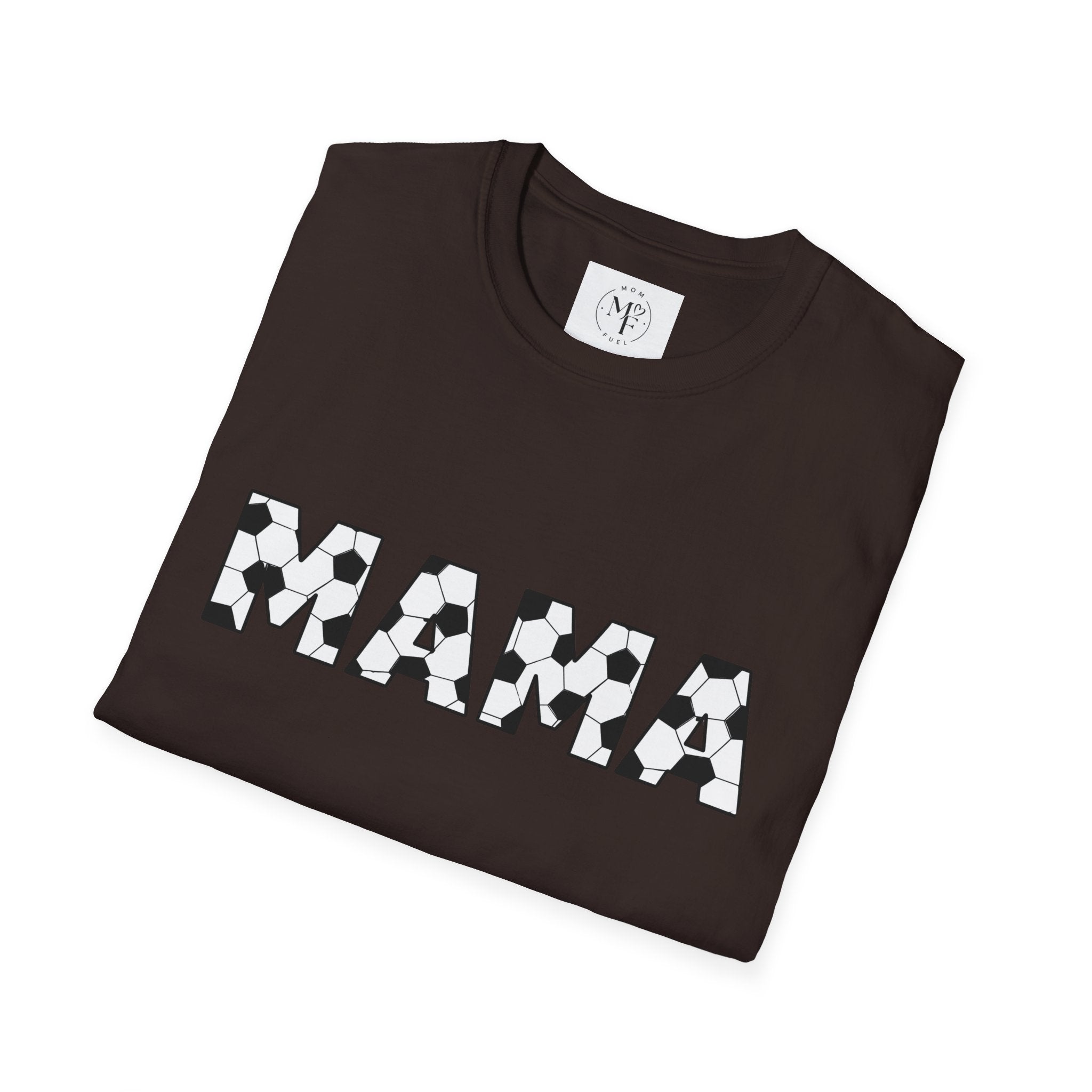 MAMA soccer block letters T-Shirt | Mom typography tee