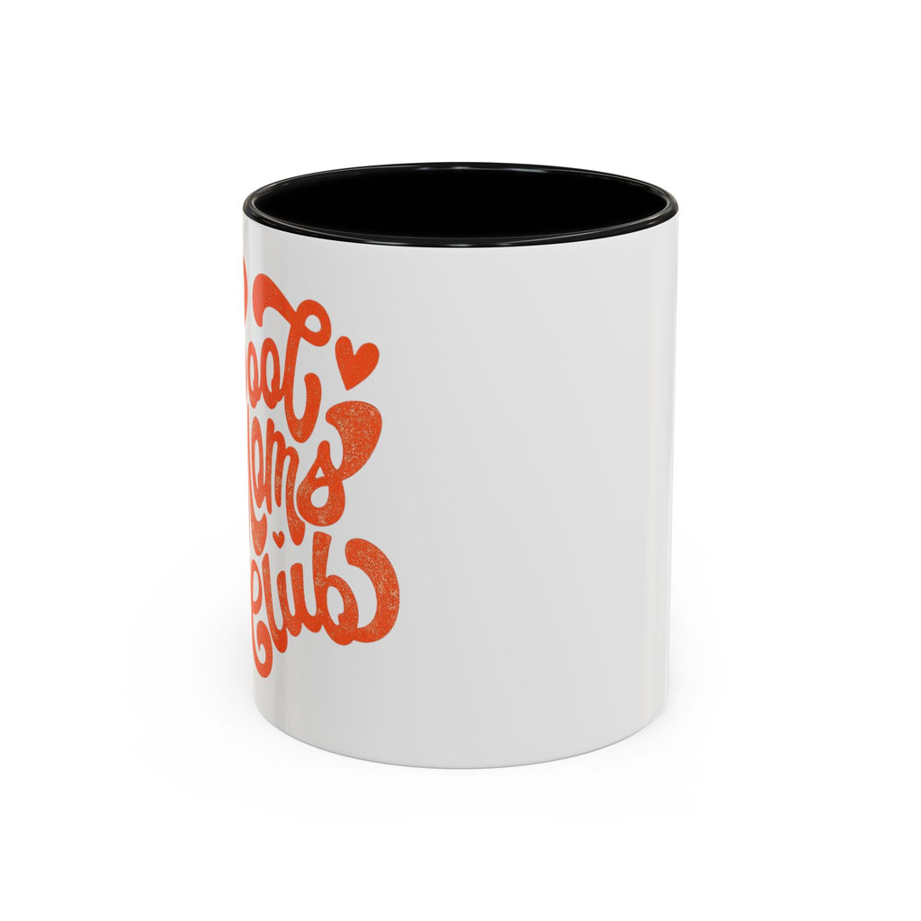 Heart Script Slogan Coffee Mug | Accent Black Handle and Rim