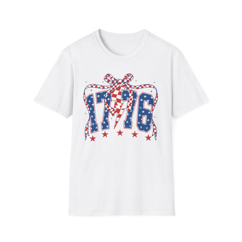 1776 Patriotic Bow Tee | Vintage Americana Graphic Tee XS–5XL | 250th Anniversary