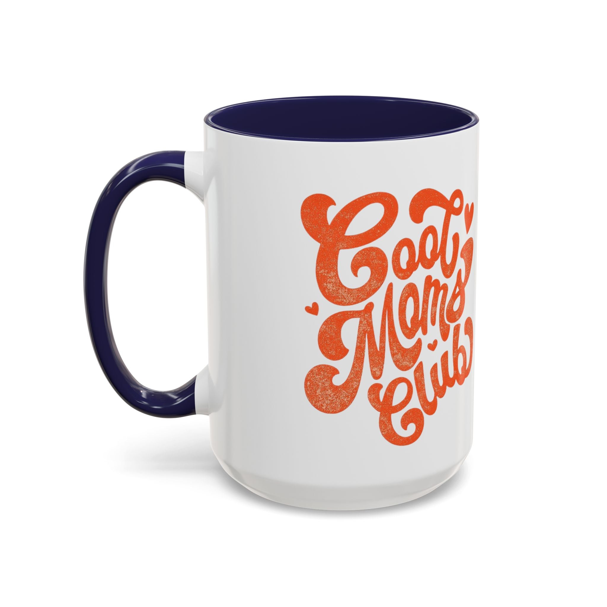 Heart Script Slogan Coffee Mug | Accent Black Handle and Rim