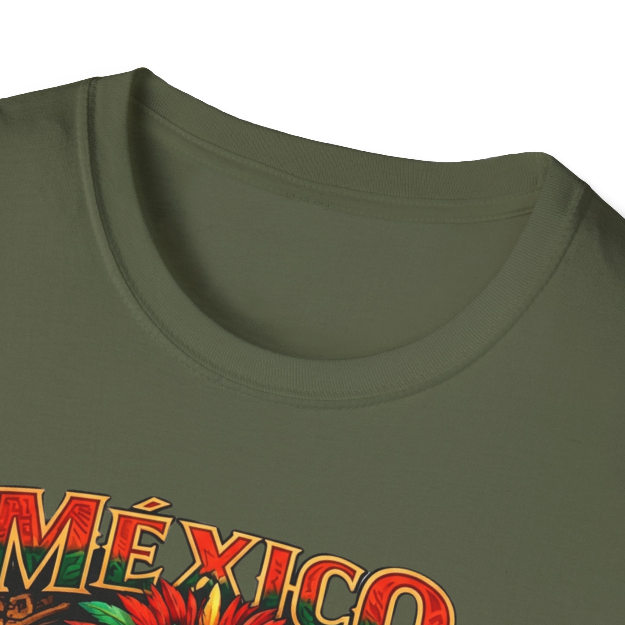 Mexico Aztec Warrior T-Shirt | Mesoamerican Pyramid Illustration