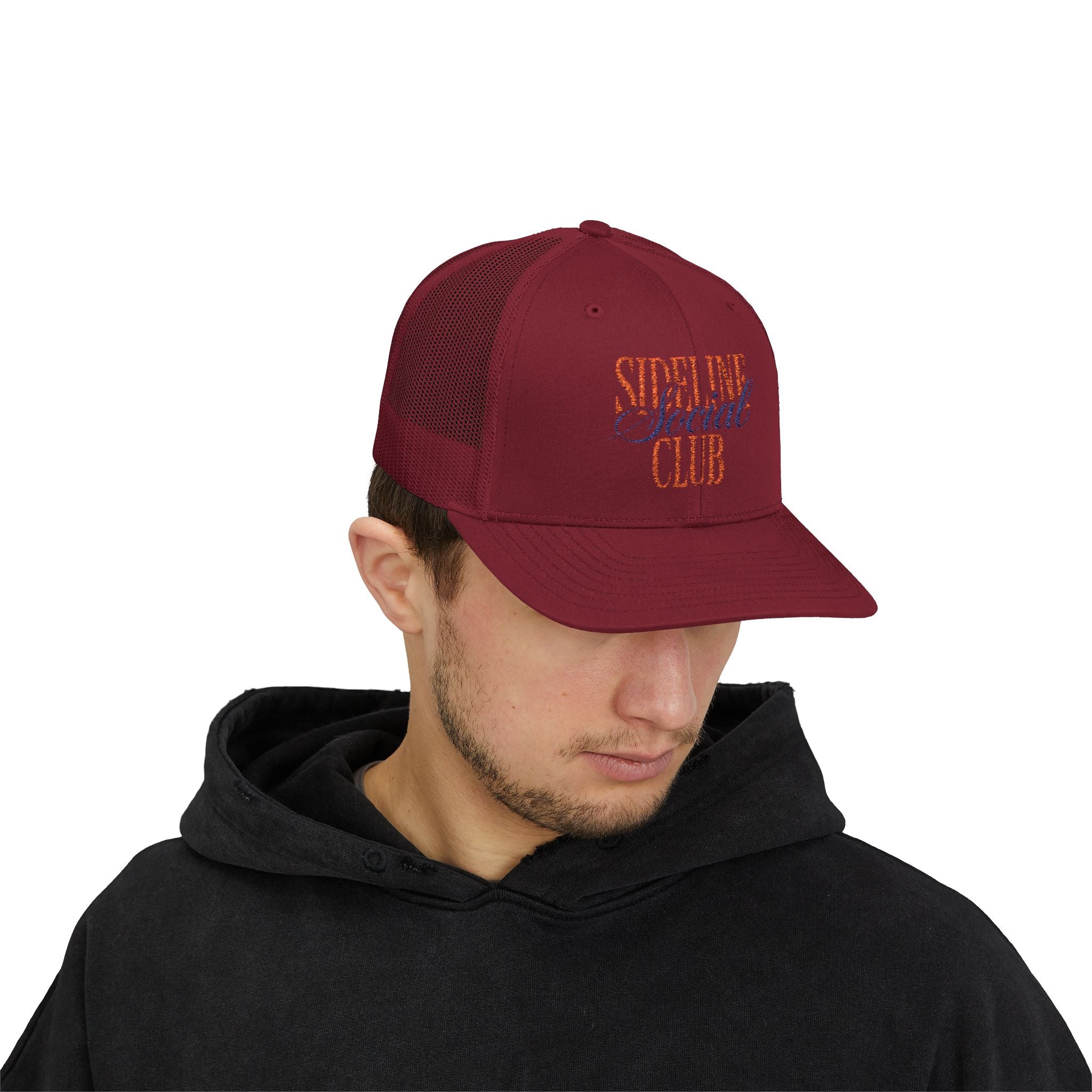 Sideline Social Club Trucker Cap | Embroidered Mesh Snapback