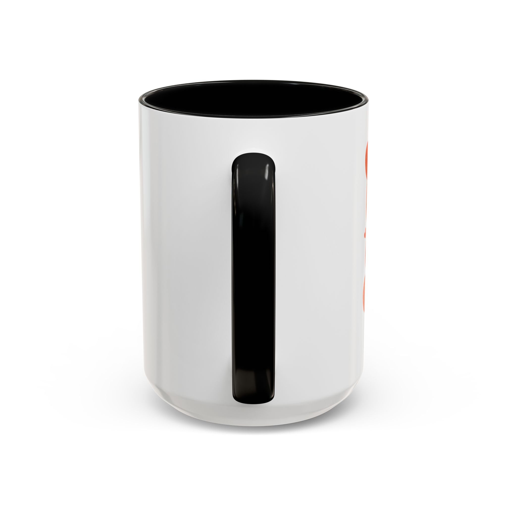 Heart Script Slogan Coffee Mug | Accent Black Handle and Rim