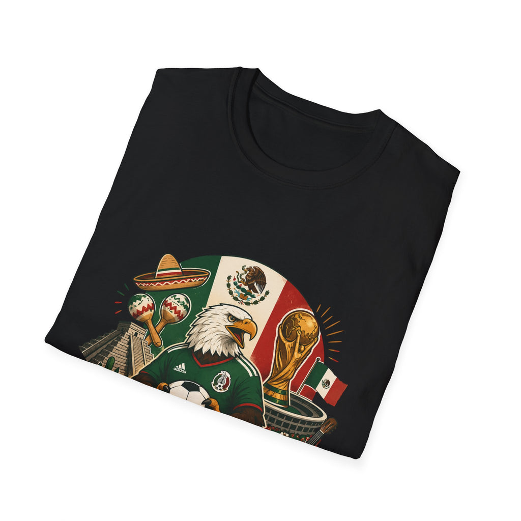 Si Se Puede Mexican Soccer Crest T-Shirt | Eagle, Sombrero, Football, Flag