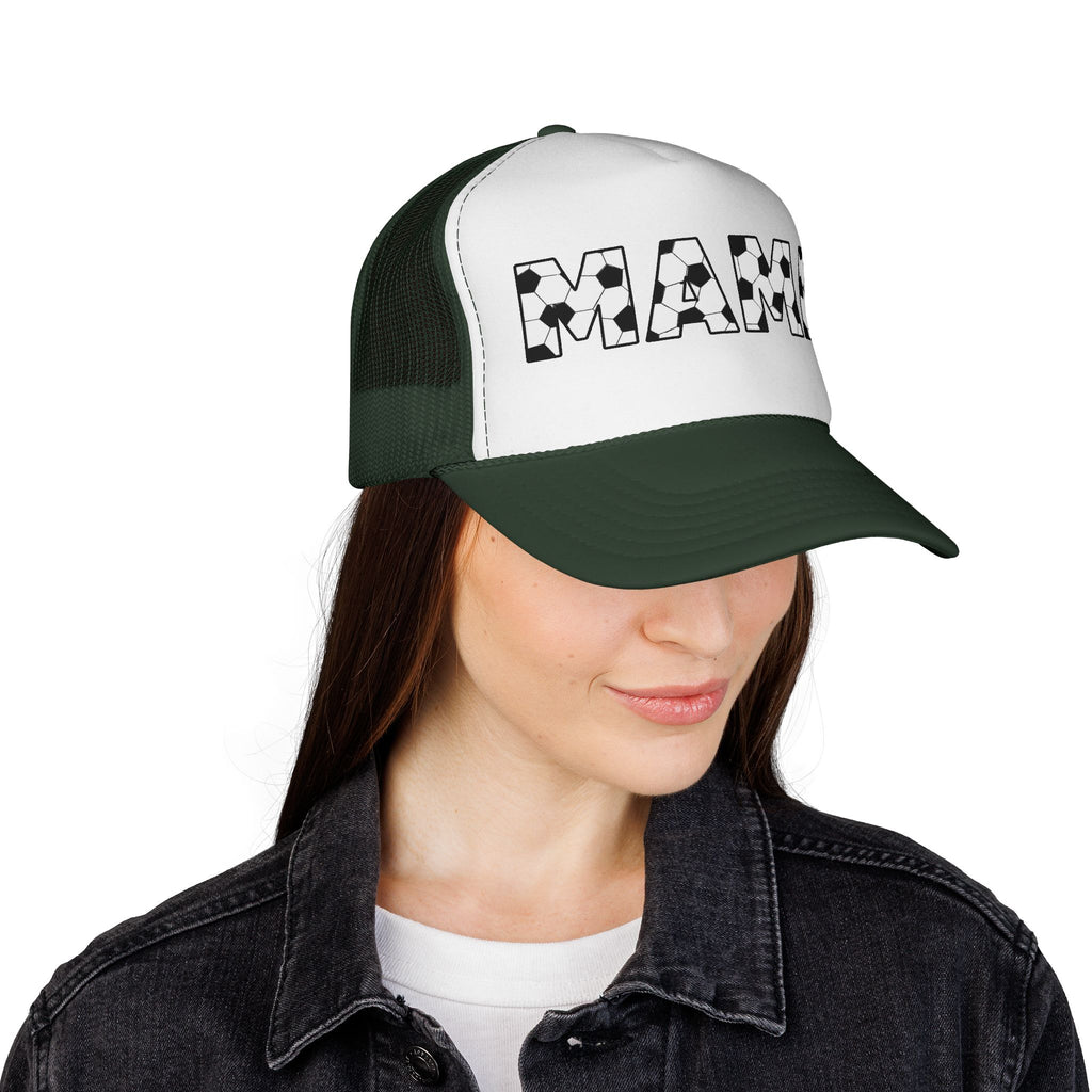 Soccer Ball MAMA Trucker Cap | Sports Mom Mesh Hat