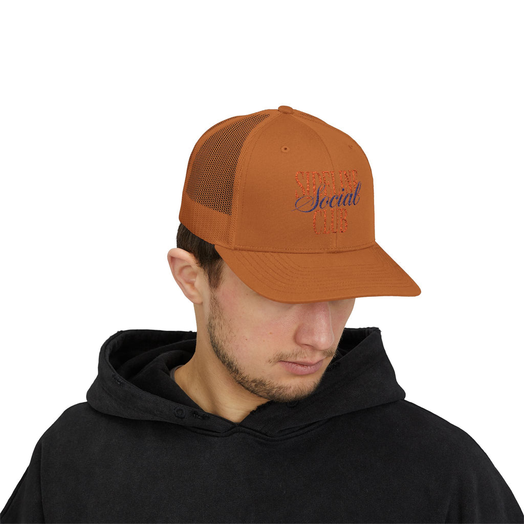 Sideline Social Club Trucker Cap | Embroidered Mesh Snapback