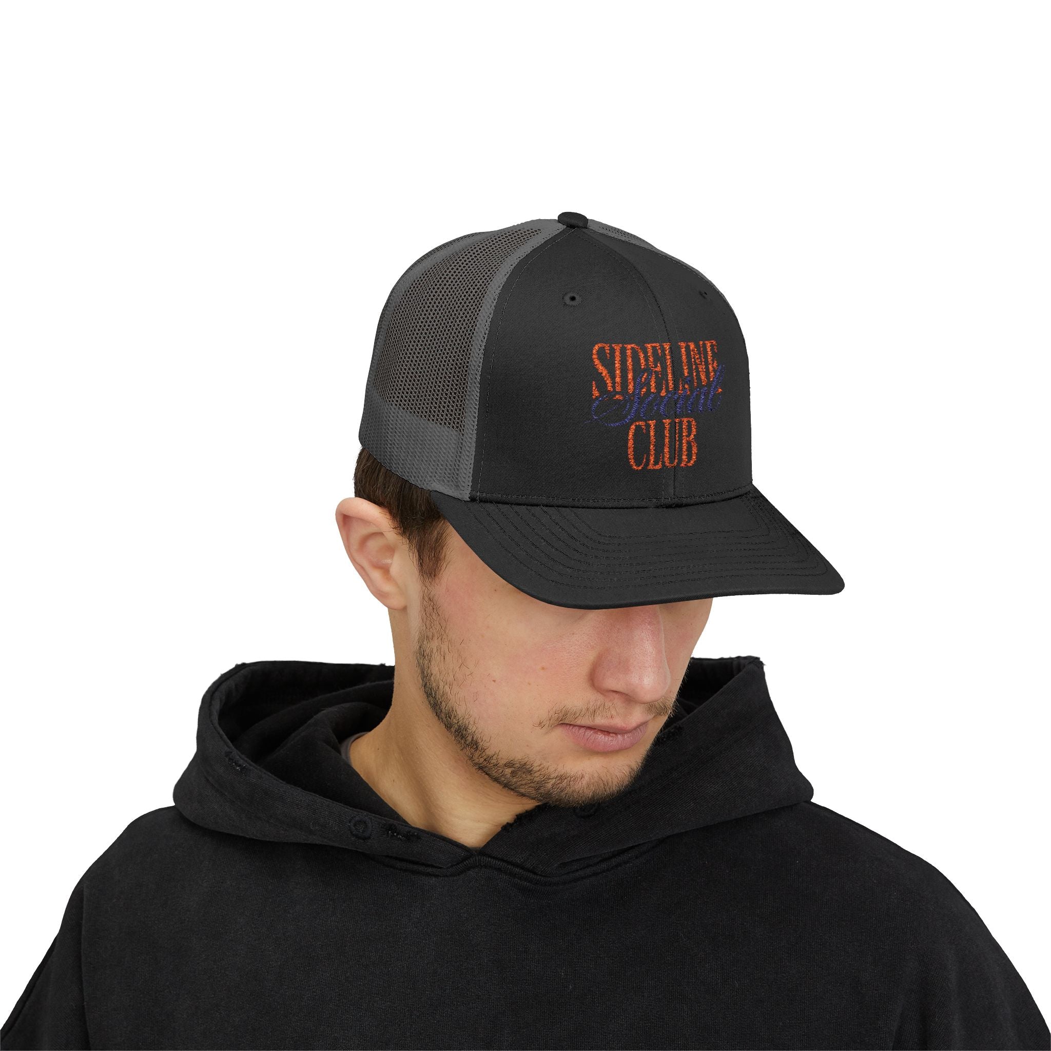 Sideline Social Club Trucker Cap | Embroidered Mesh Snapback