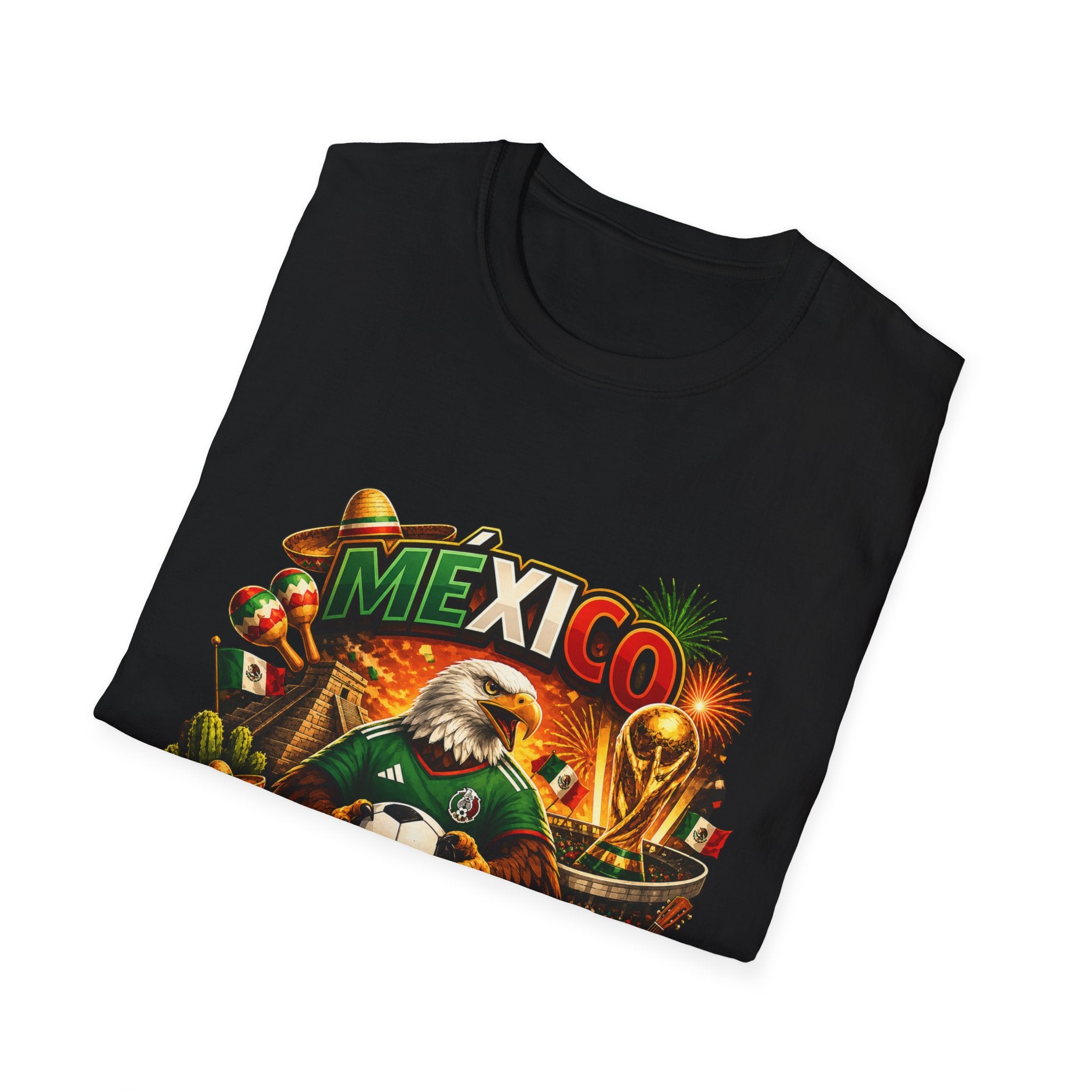 Mexico Si Se Puede T-Shirt | Mexican Eagle, Soccer, Guitar, Sombrero