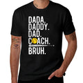 Dada Daddy Dad Bruh Vintage Softball Coach Dad Family Humor  Wrinkle-resistant T-Shirt