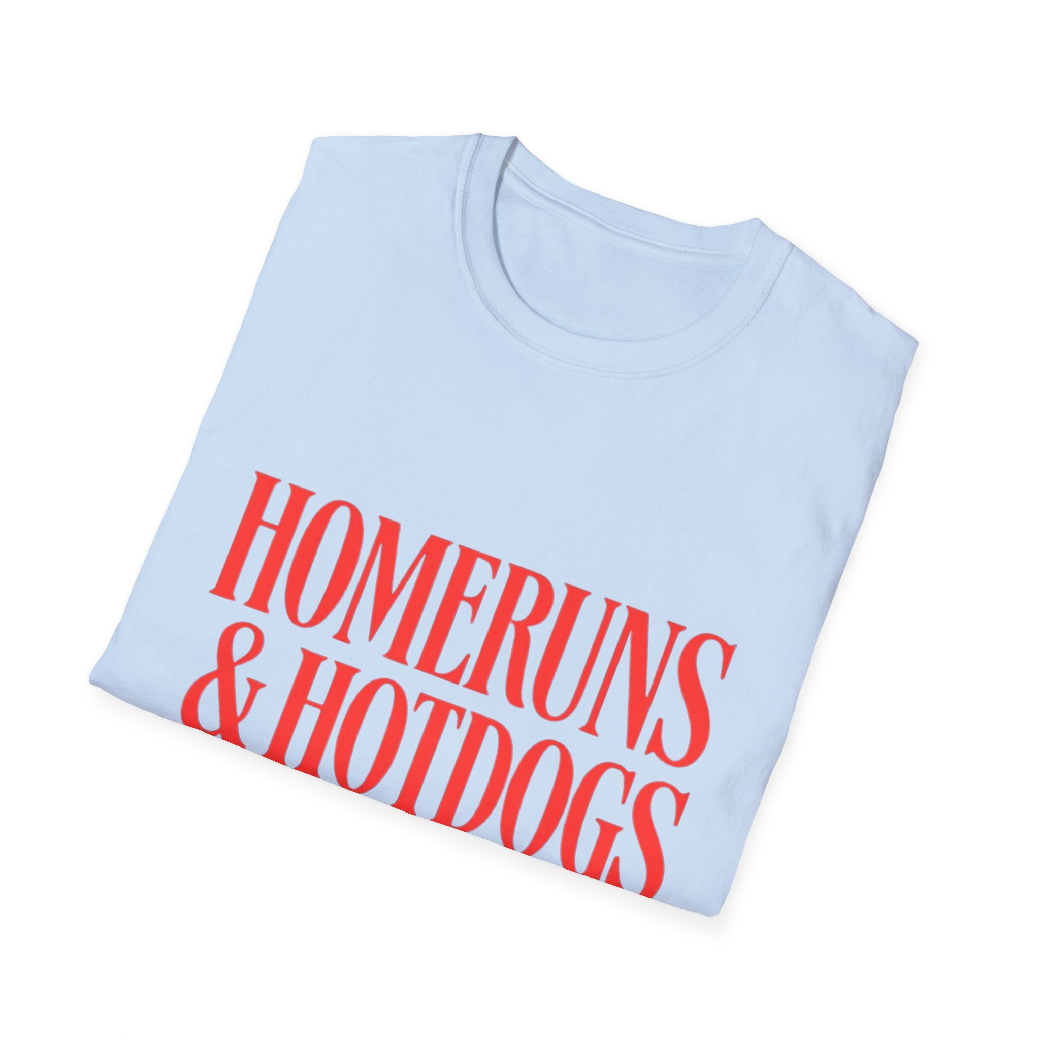 Homeruns & Hotdogs T-Shirt | Baseball Script Tee